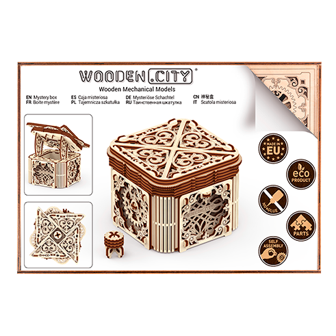 Puzzle 3D en Bois - Moteur V8 Wooden-City-WR316-8183 200 pièces