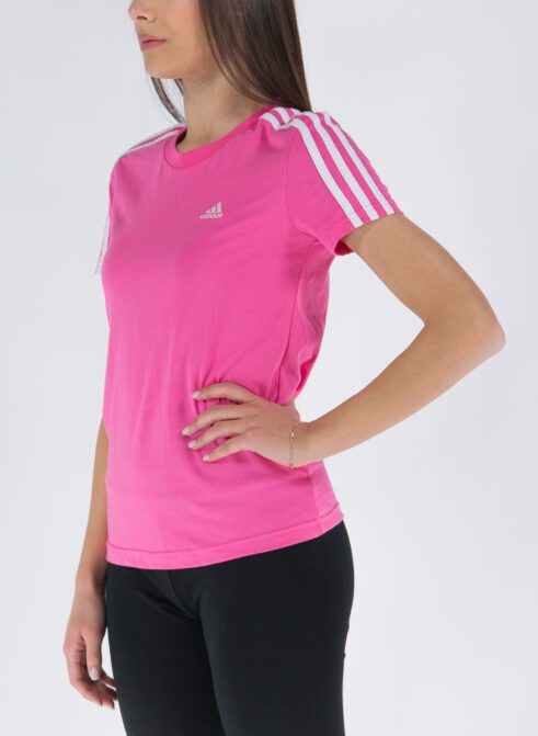 ADIDAS T-Shirt Slim 3S Essentials Rosa