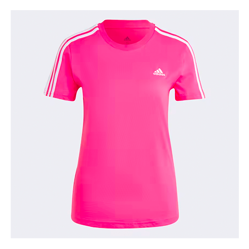 ADIDAS T-Shirt Slim 3S Essentials Rosa