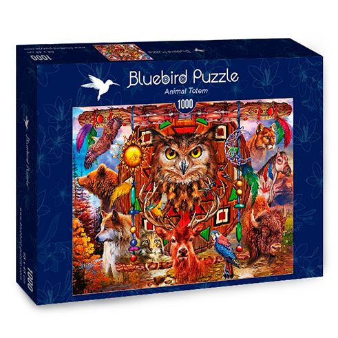 BLUEBIRD 70247-P Puzzle 1000 Pcs Animal Totem