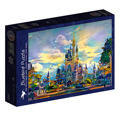 BLUEBIRD F-90290 Puzzle 1000 Pcs Walt Disney World Castle, Orlando, USA