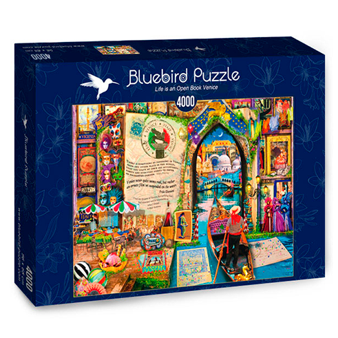 BLUEBIRD 70259-P Puzzle 4000 Pcs Life is an Open Book Venice