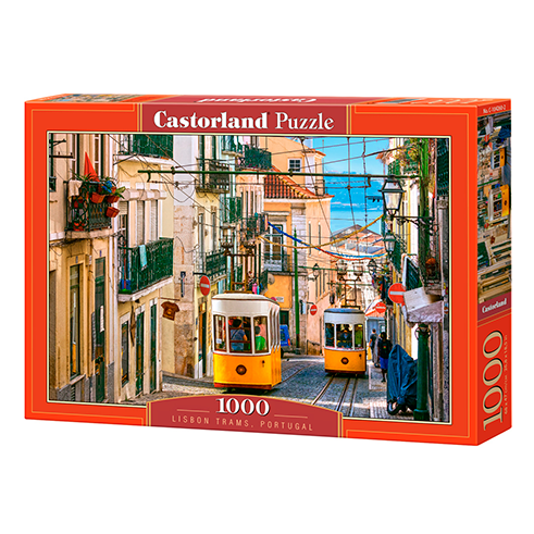 CASTORLAND 104260 Puzzle 1000 Pcs Lisbon Trams, Portugal