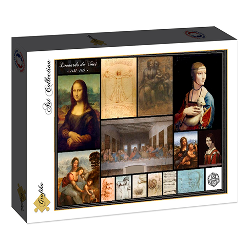 GRAFIKA F-30223 Puzzle 2000 Pcs Leonardo da Vinci - Collage