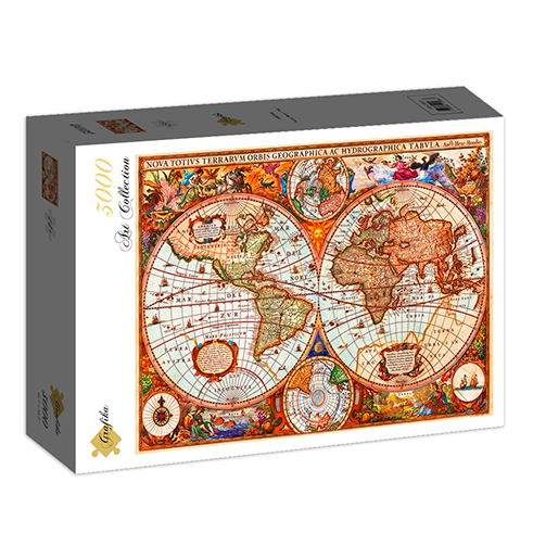 GRAFIKA P-02988 Puzzle 3000 Pcs World's map