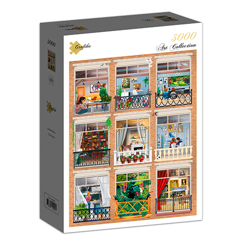 GRAFIKA P-02990 Puzzle 3000 Pcs Inside the House