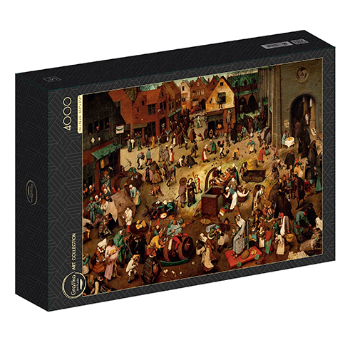 GRAFIKA 02995-P Puzzle 4000 Pcs Brueghel Pieter - The Fight Between Carnival and Lent, 1559