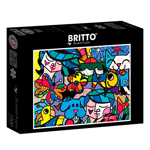 BLUEBIRD F-90018 Puzzle 1000 Pcs Romero Britto - Britto Garden