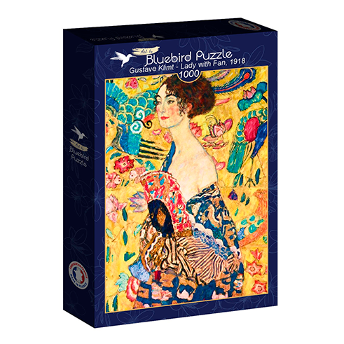 BLUEBIRD F-60343 Puzzle 1000 Pcs Gustave Klimt - Lady with Fan, 1918