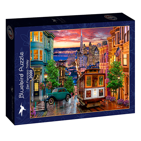 BLUEBIRD F-90004 Puzzle 2000 Pcs San Francisco Trolley