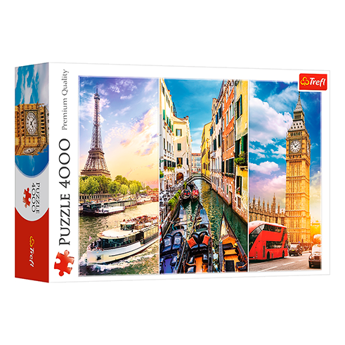 TREFL 45009 Puzzle 4000 Pcs A Journey through Europe