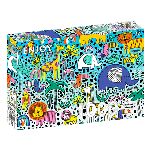 ENJOY 1922 Puzzle 1000 Pcs Doodle Safari