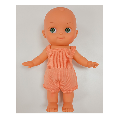 MINI PANCHAS 28305 Boneca Pijama Salmão Olhos Verdes 28cm