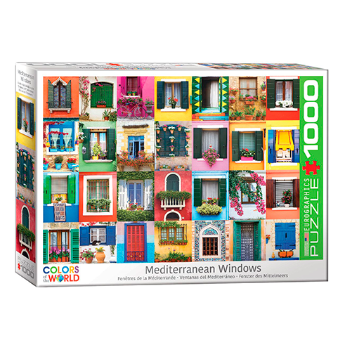 EUROGRAPHICS 6000-5350 Puzzle 1000 Pcs Mediterranean Windows