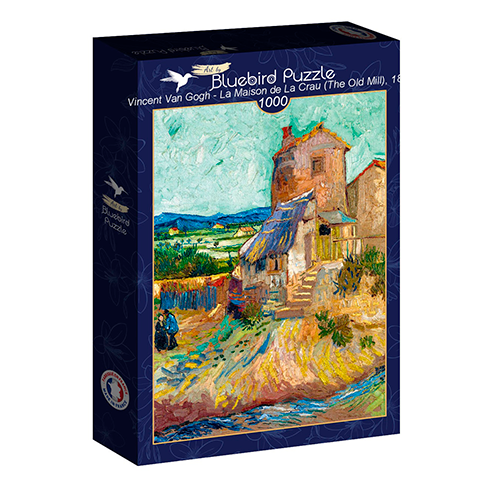 BLUEBIRD F-60313 Puzzle 1000 Pcs Vincent Van Gogh - La Maison de La Crau (The Old Mill), 1888