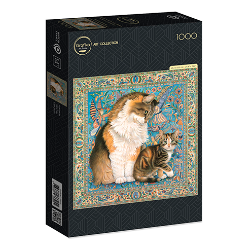 GRAFIKA F-33335 Puzzle 1000 Pcs Agneatha and Avril on Persian carpet