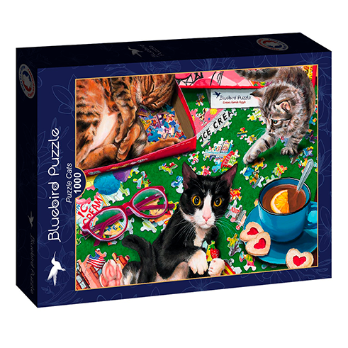 BLUEBIRD F-90030 Puzzle 1000 Pcs Puzzle Cats