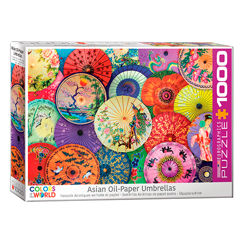 EUROGRAPHICS 6000-5317 Puzzle 1000 Pcs Asian Oil Paper Umbrellas