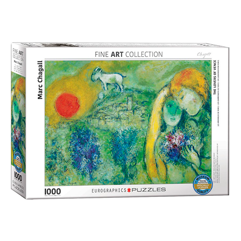 EUROGRAPHICS 6000-0848 Puzzle 1000 Pcs Marc Chagall - The Lovers of Vence