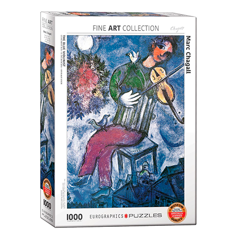 EUROGRAPHICS 6000-0852 Puzzle 1000 Pcs Marc Chagall - The Blue Violinist