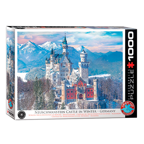 EUROGRAPHICS 6000-5419 Puzzle 1000 Pcs Neuschwanstein in Winter, Germany