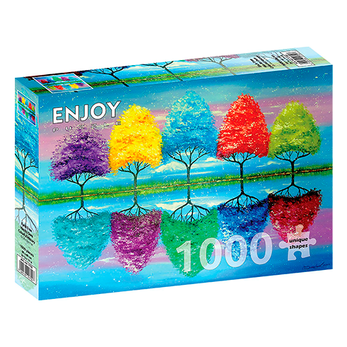 ENJOY 1702 Puzzle 1000 Pcs Each Tree Has Its Own Colorful History