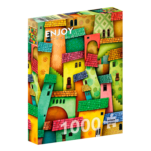 ENJOY 1629 Puzzle 1000 Pcs Joyful Houses