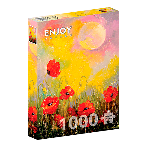 ENJOY 1823 Puzzle 1000 Pcs Poppies in the Moonlight