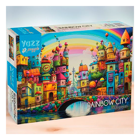 YAZZ 3863 Puzzle 1000 Pcs Rainbow City