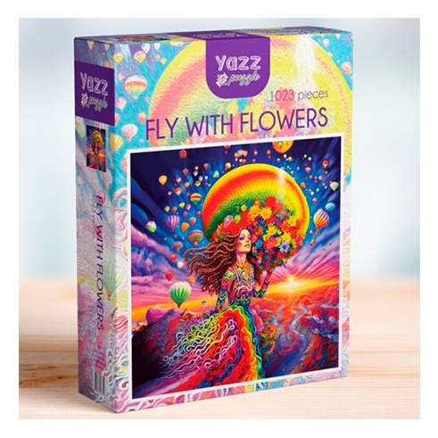 YAZZ 1906 Puzzle 1023 Pcs Fly With Flowers