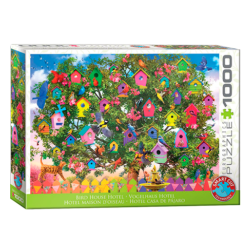 EUROGRAPHICS 6000-6011 Puzzle 1000 Pcs Bird House Hotel by Olena