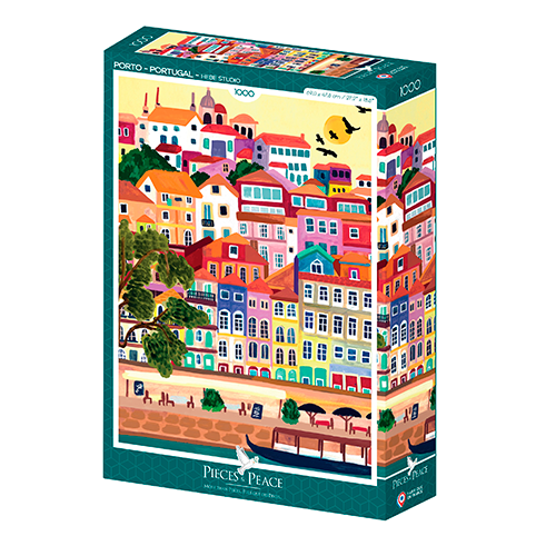 PIECES & PEACE 00182 Puzzle 1000 Pcs Porto, Portugal