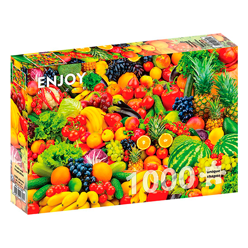 ENJOY 1353 Puzzle 1000 Pcs Fruits and Vegetables