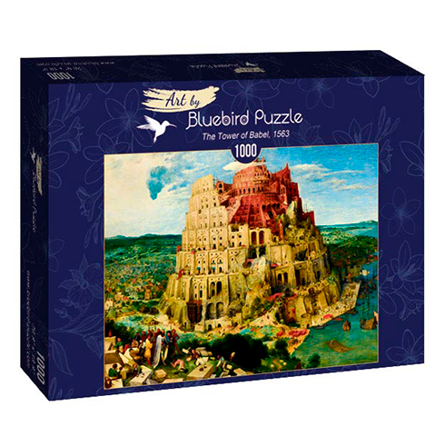 BLUEBIRD 60027 Puzzle 1000 Pcs Pieter Bruegel the Elder - The Tower of Babel, 1563