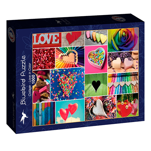 BLUEBIRD F-90547 Puzzle 1000 Pcs Collage - Love in Color