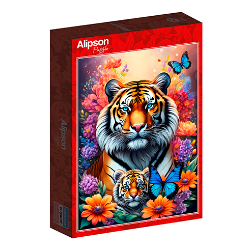 ALIPSON 50117 Puzzle 1000 Pcs Tigers  - Maternal Love Collection