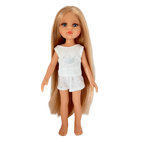PAOLA REINA 13232 Las Amigas Pijama Boneca Rosa 32cm (Edição Especial)