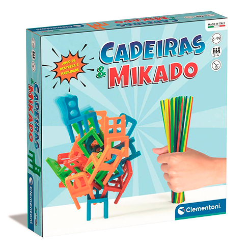 CLEMENTONI 67778 Jogo Cadeiras + Mikado (PT)