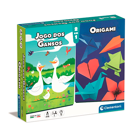 CLEMENTONI 67372 Jogo dos Gansos + Origami (PT)