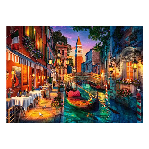 RAVENSBURGER 01439 Puzzle 1000 Pcs Canal Cruise in Venice
