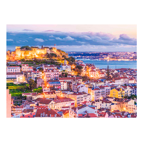 RAVENSBURGER 00600 Puzzle 1000 Pcs Lisbon and the Castle