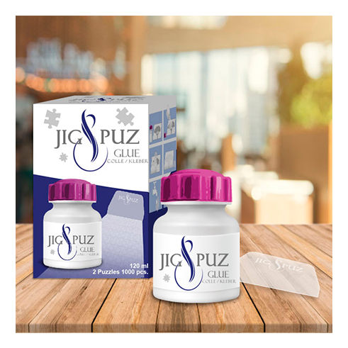 JIG & PUZ 80019 Puzzle Acessórios Cola 120ml com Espatula