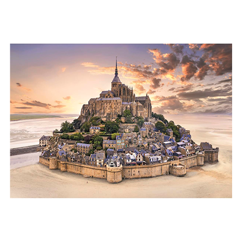 CLEMENTONI 31730 Puzzle 1500 Pcs HQ Collection The Mont Saint-Michel Rising
