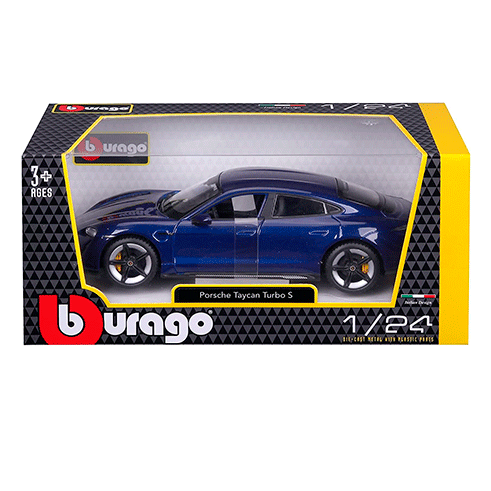 BURAGO 18-21098 Carro Porsche Taycan Turbo S Azul 1:24