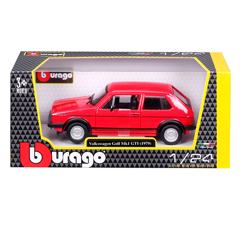 BURAGO 18-21089 Carro Volkswagen Golf MK1 GTI (1979) Vermelho 1:24