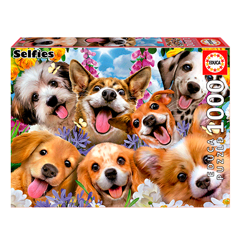 EDUCA 19931 Puzzle 1000 Pcs Selfie Cachorros