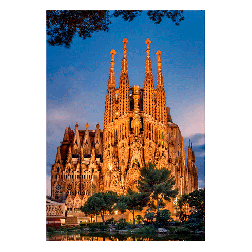 EDUCA 17097 Puzzle 1000 Pcs Sagrada Família, Barcelona