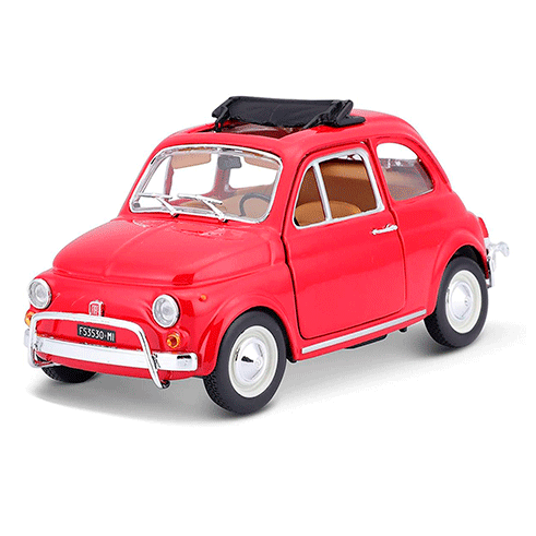 BURAGO 18-22099 Carro Fiat 500L (1968) Vermelho 1:24