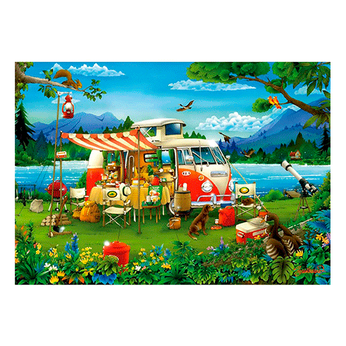 EDUCA 19922 Puzzle 1000 Pcs Férias no Campo