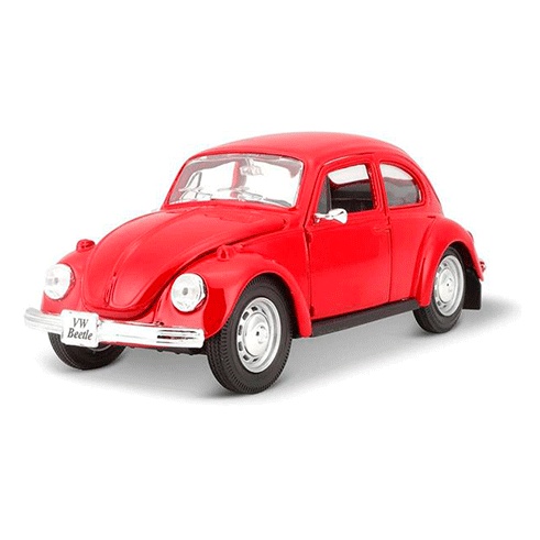 MAISTO Carro Volkswagen Beetle Vermelho 1:24